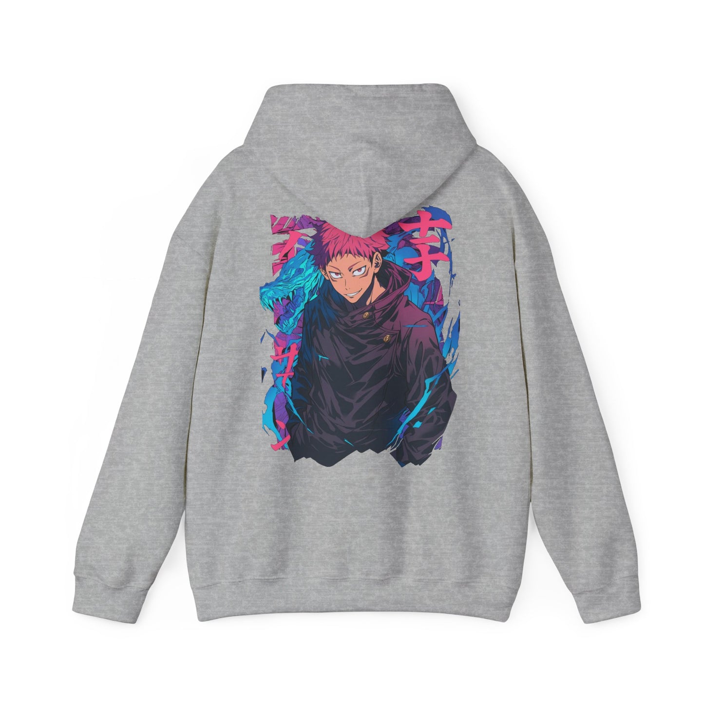 Jujutsu Kaisen Hoodie - Itadori Back And Front