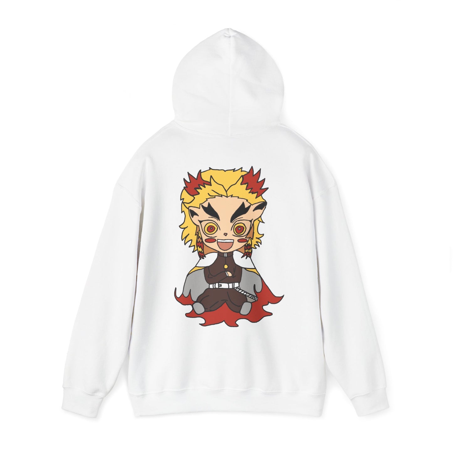 Demon Slayer Hoodie - Rengoku Back And Front