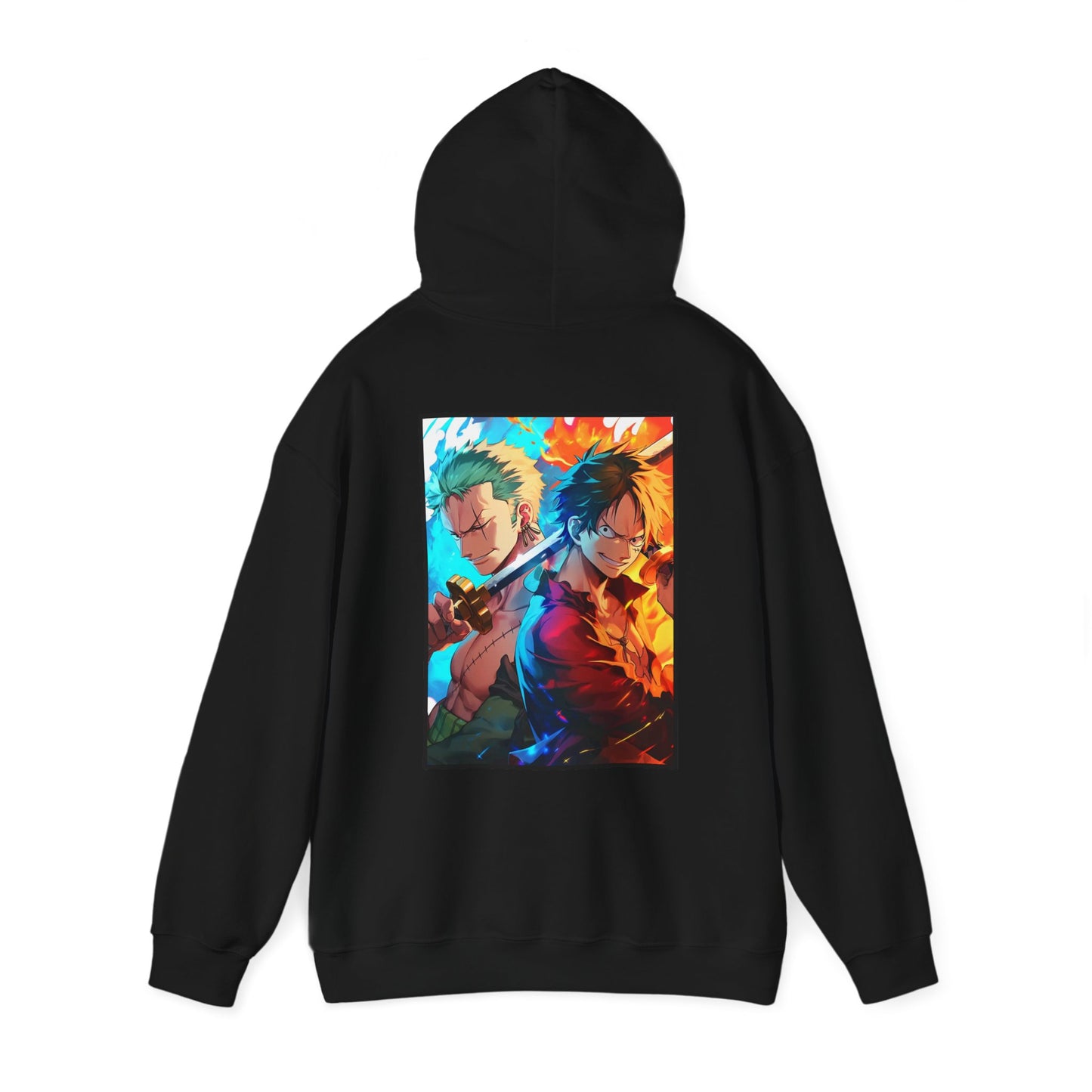 One Piece Hoodie - Zoro And Luffy Back And Front