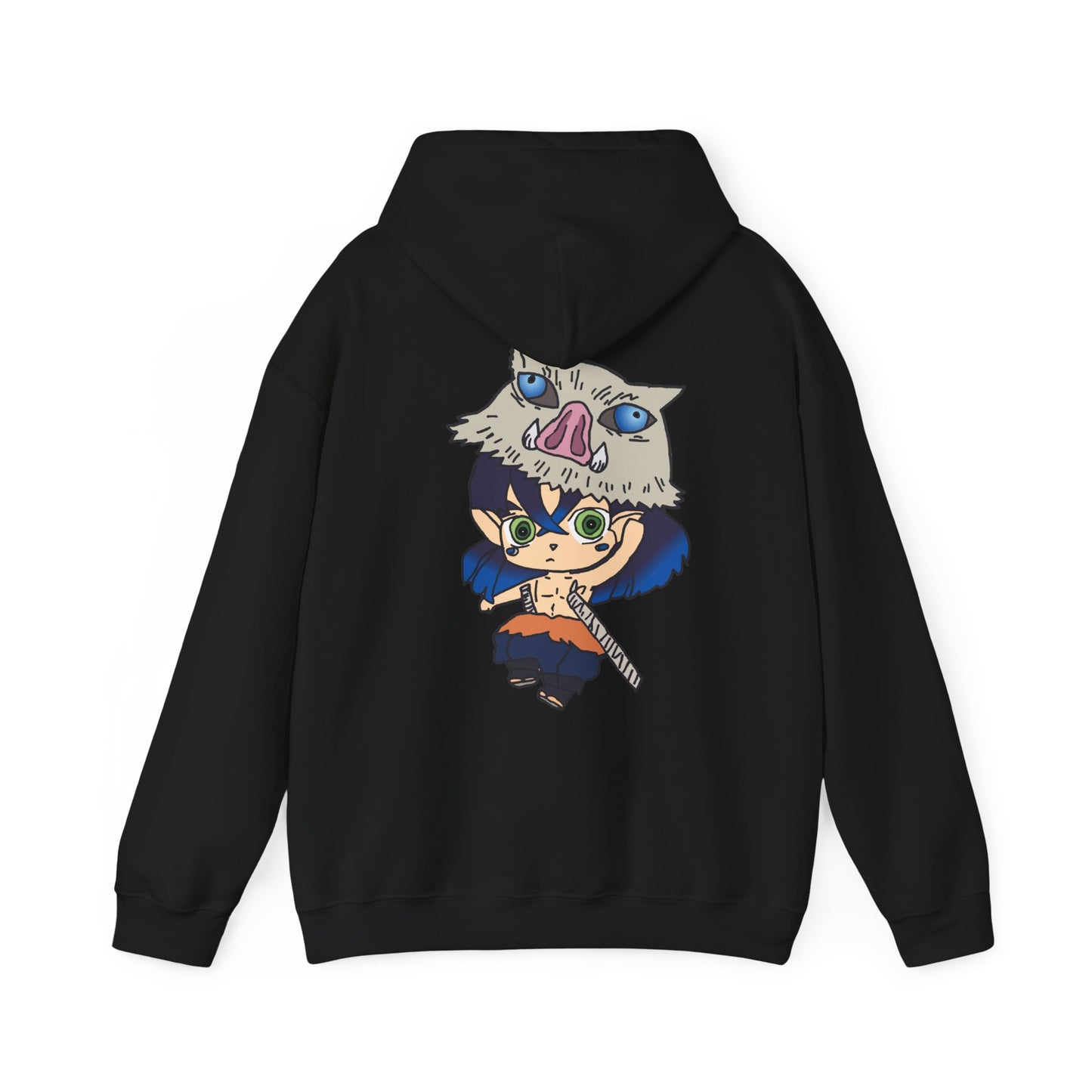 Demon Slayer Hoodie - Inosuke Back And Front