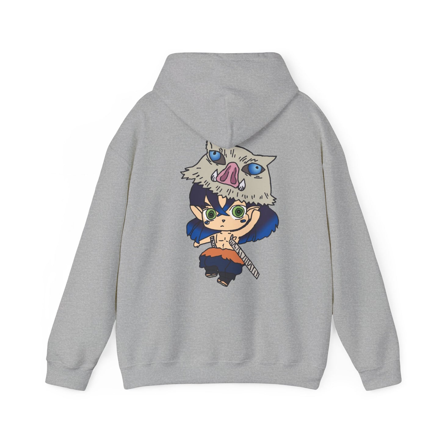 Demon Slayer Hoodie - Inosuke Back And Front