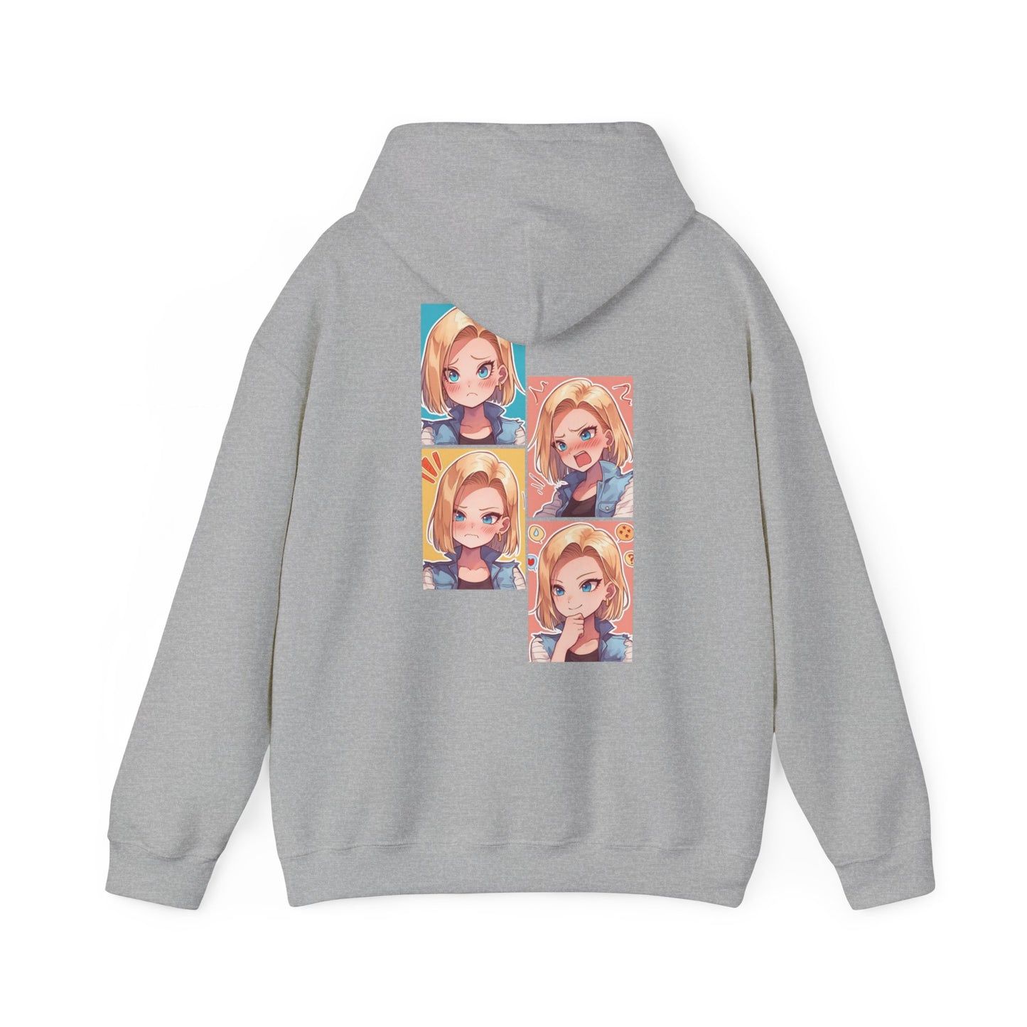 Dragon Ball Hoodie - C18 Back And Front