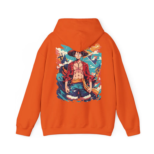 One Piece Hoodie - Luffy Back And Front