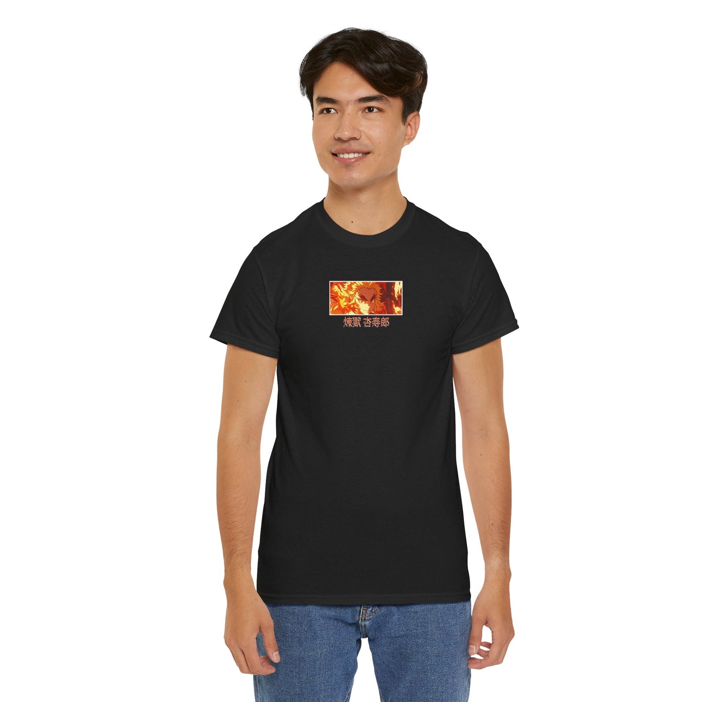 Demon Slayer T-Shirt - Rengoku Back and Front