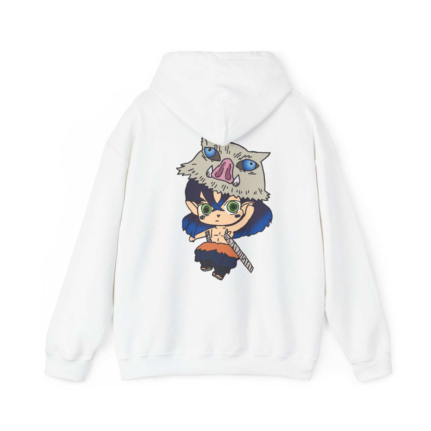 Demon Slayer Hoodie - Inosuke Back And Front