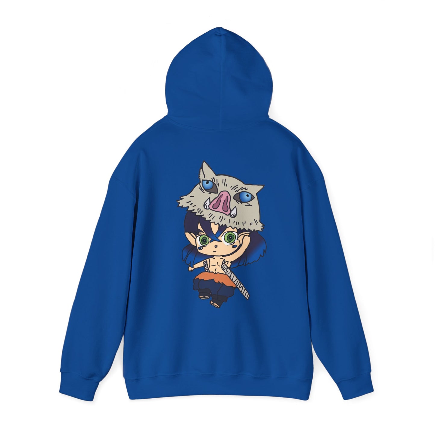 Demon Slayer Hoodie - Inosuke Back And Front