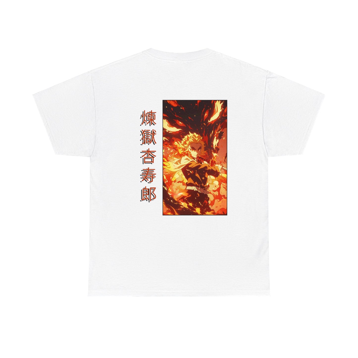 Demon Slayer T-Shirt - Rengoku Back and Front