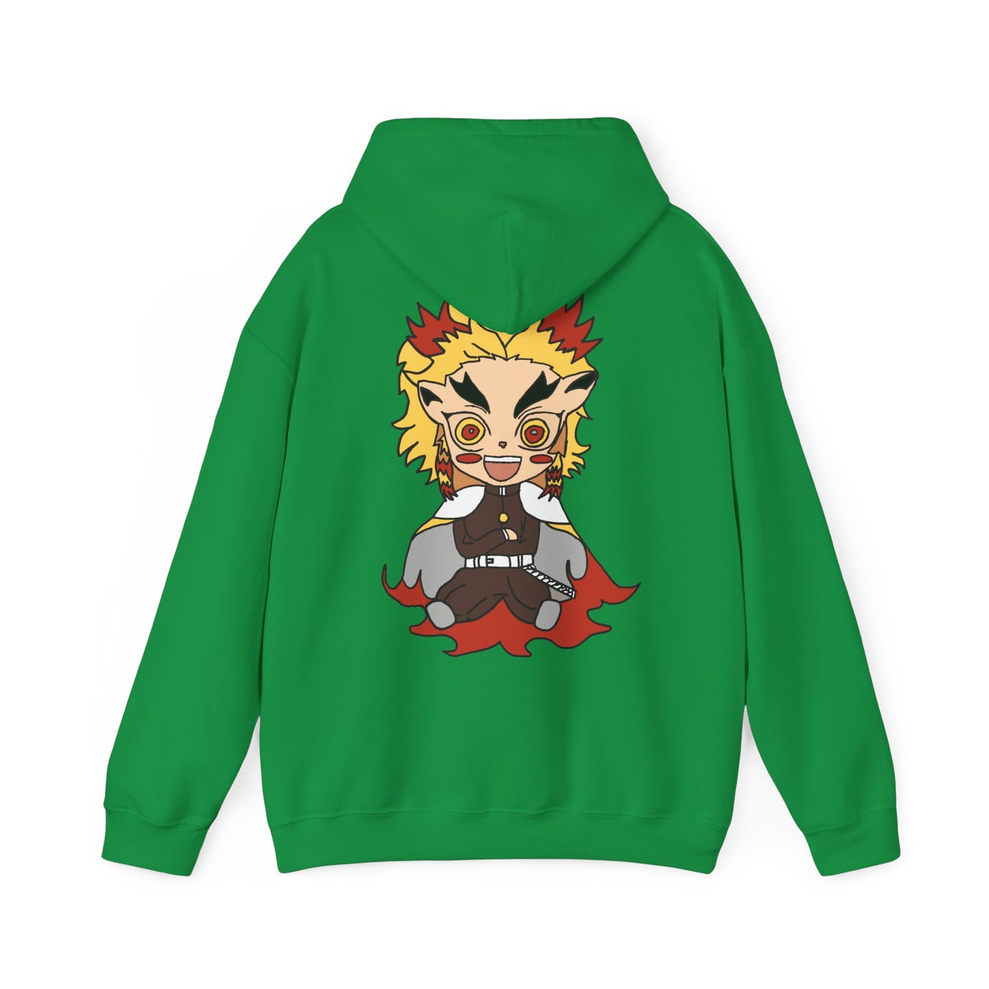 Demon Slayer Hoodie - Rengoku Back And Front