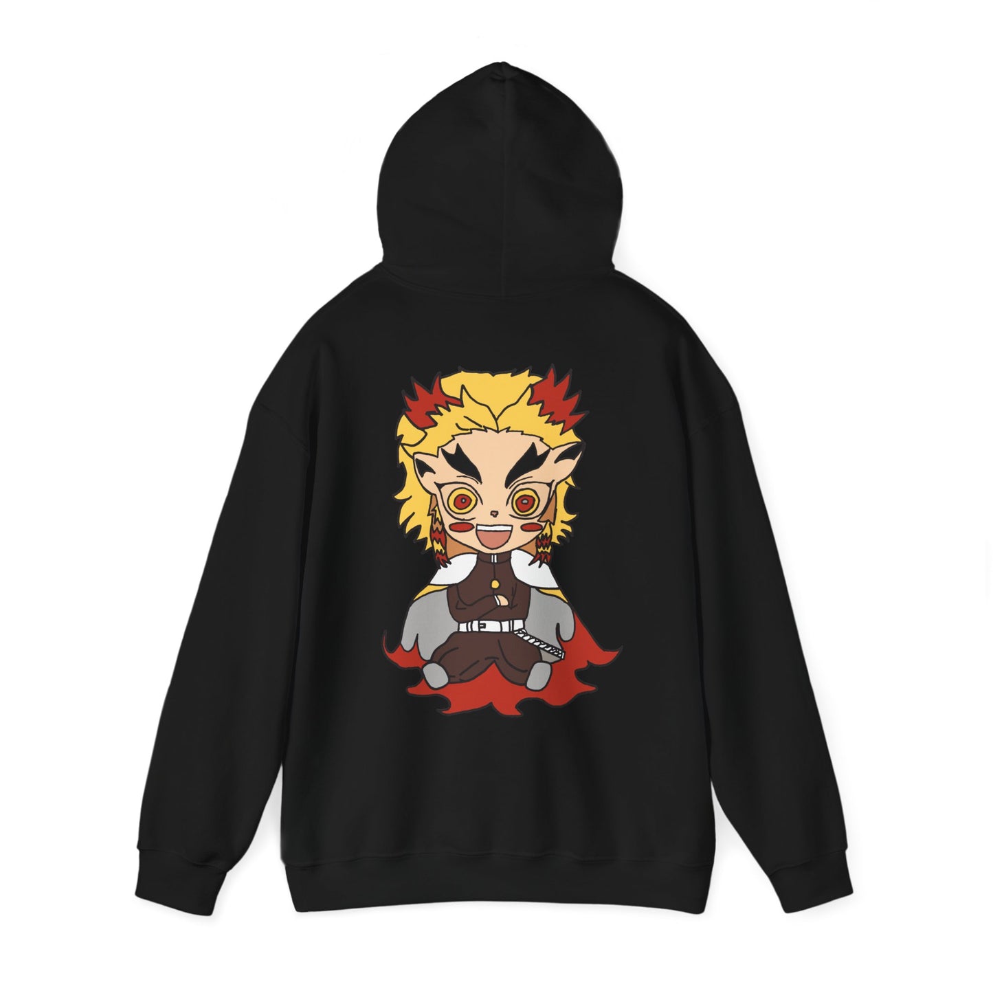 Demon Slayer Hoodie - Rengoku Back And Front