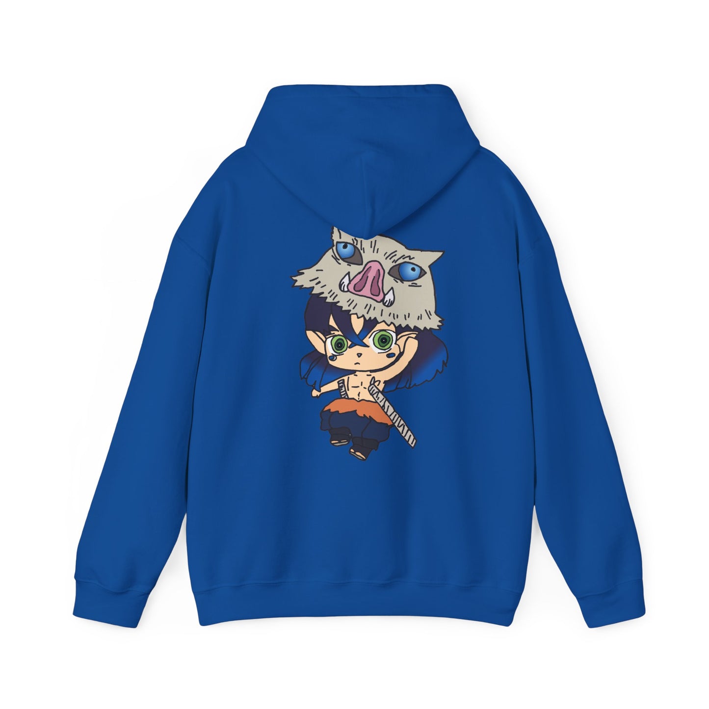 Demon Slayer Hoodie - Inosuke Back And Front