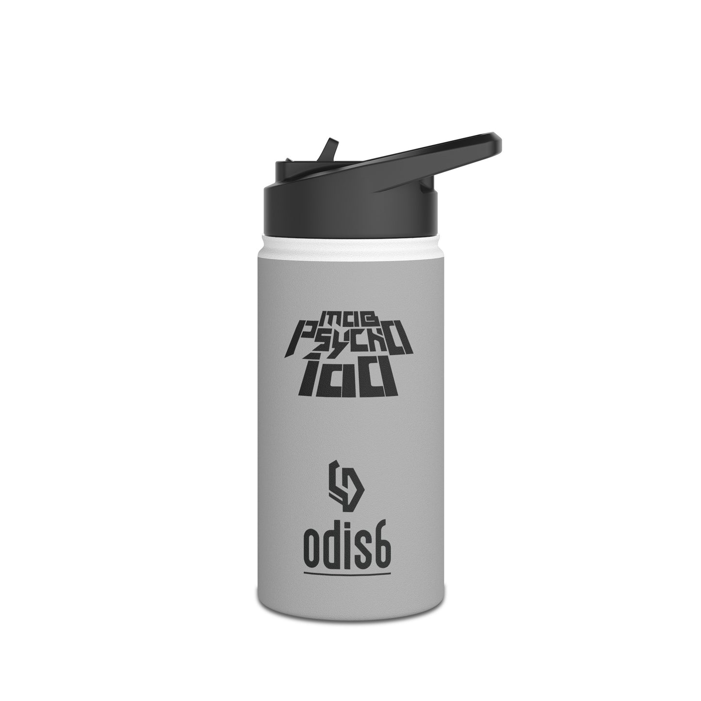 Stainless Steel Water Bottle, Standard Lid - Mob Psycho 100 + Logo