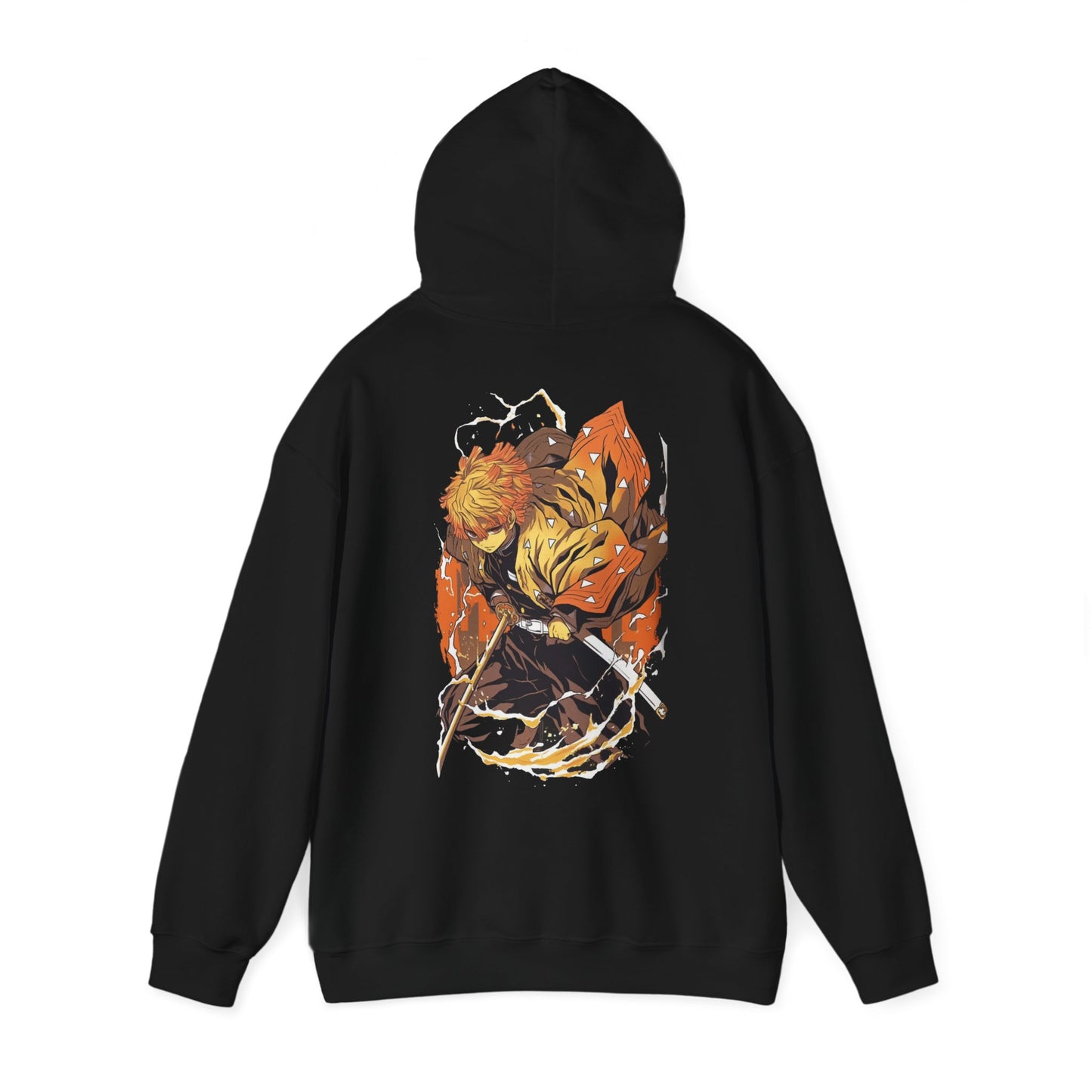 Demon Slayer Hoodie - Zenitsu Back And Front