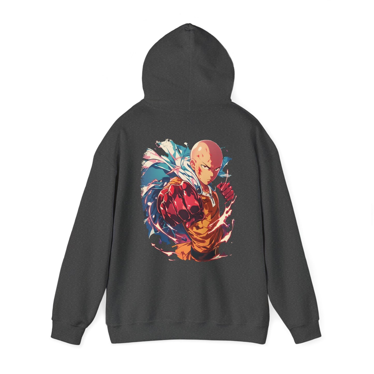 One Punch Man Hoodie - Saitama Back And Front