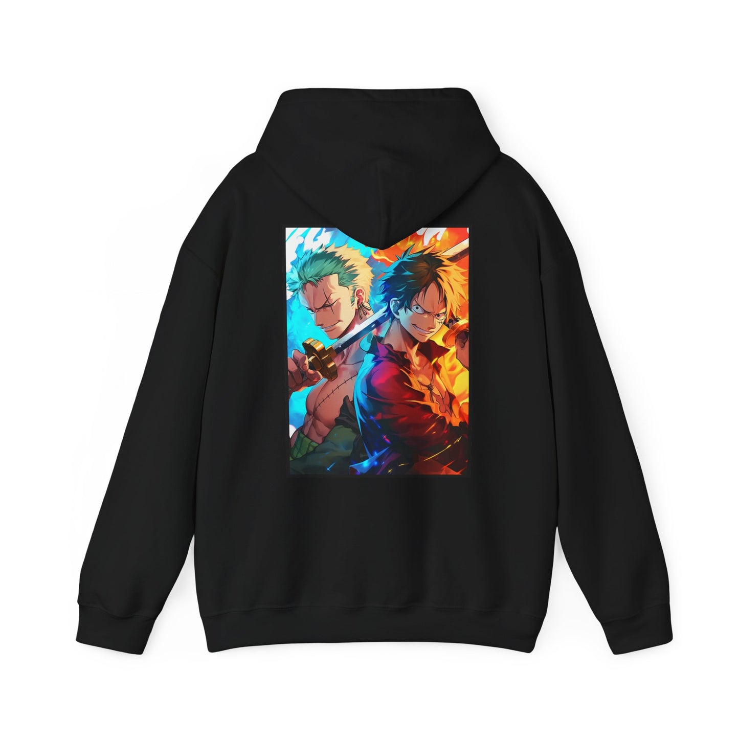 One Piece Hoodie - Zoro And Luffy Back And Front