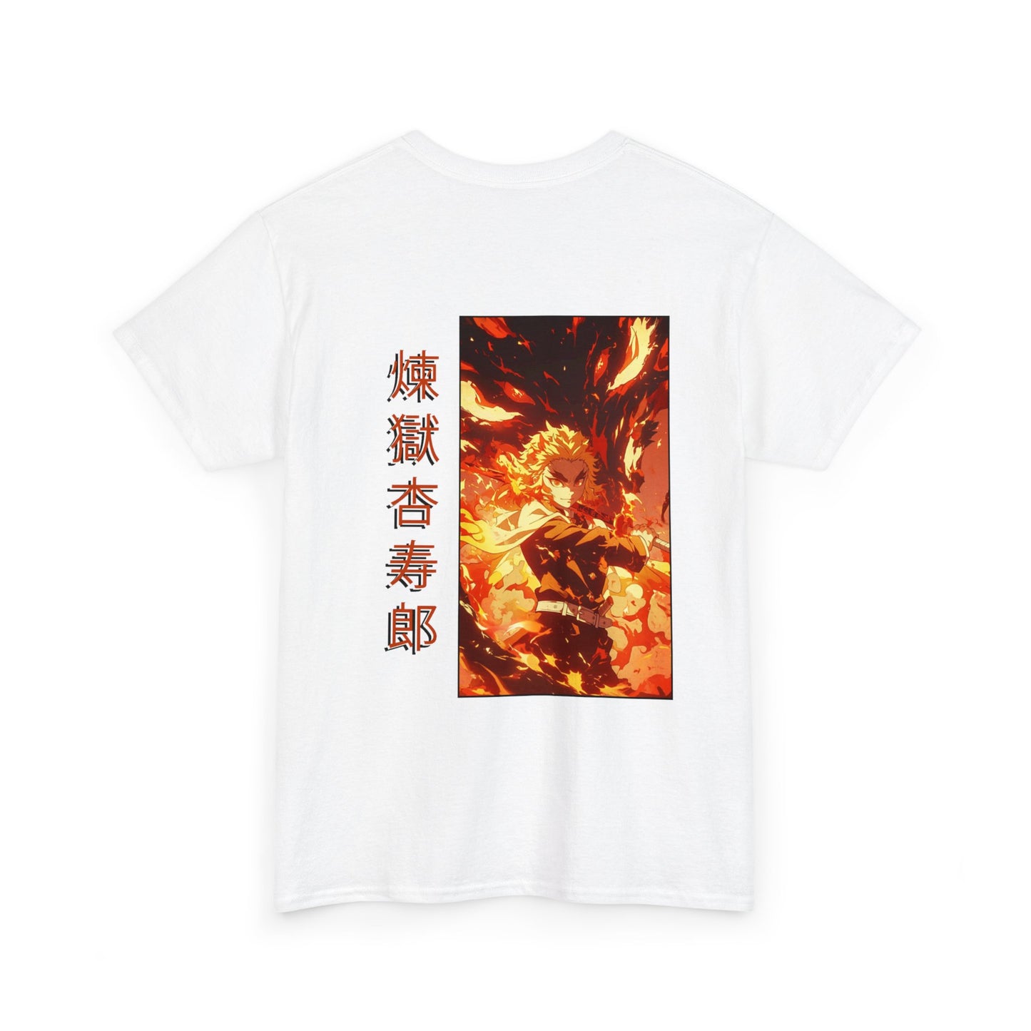 Demon Slayer T-Shirt - Rengoku Back and Front