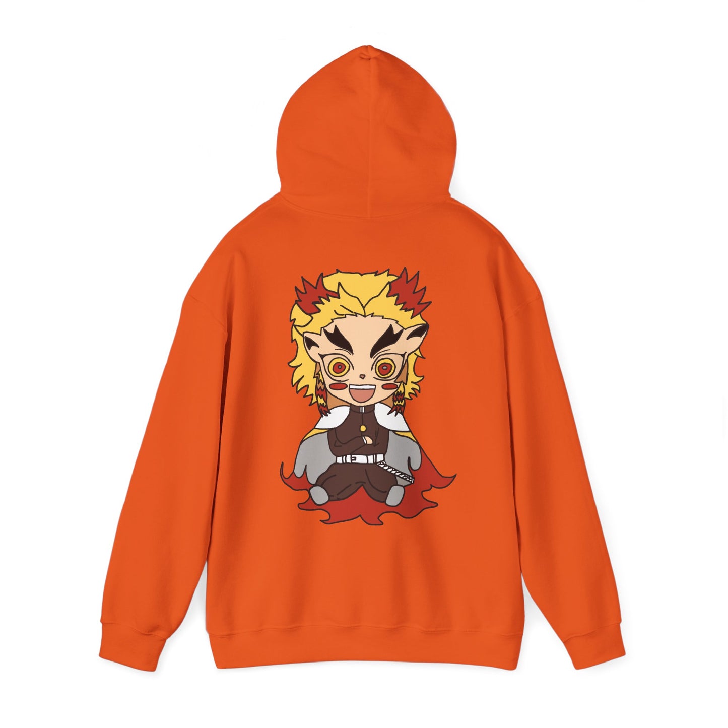 Demon Slayer Hoodie - Rengoku Back And Front