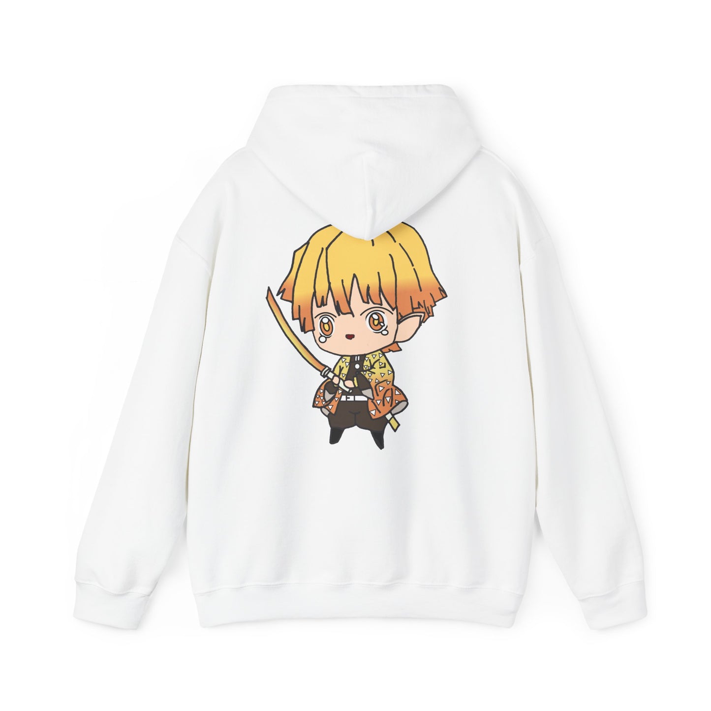 Demon Slayer Hoodie - Zenitsu Back And Front