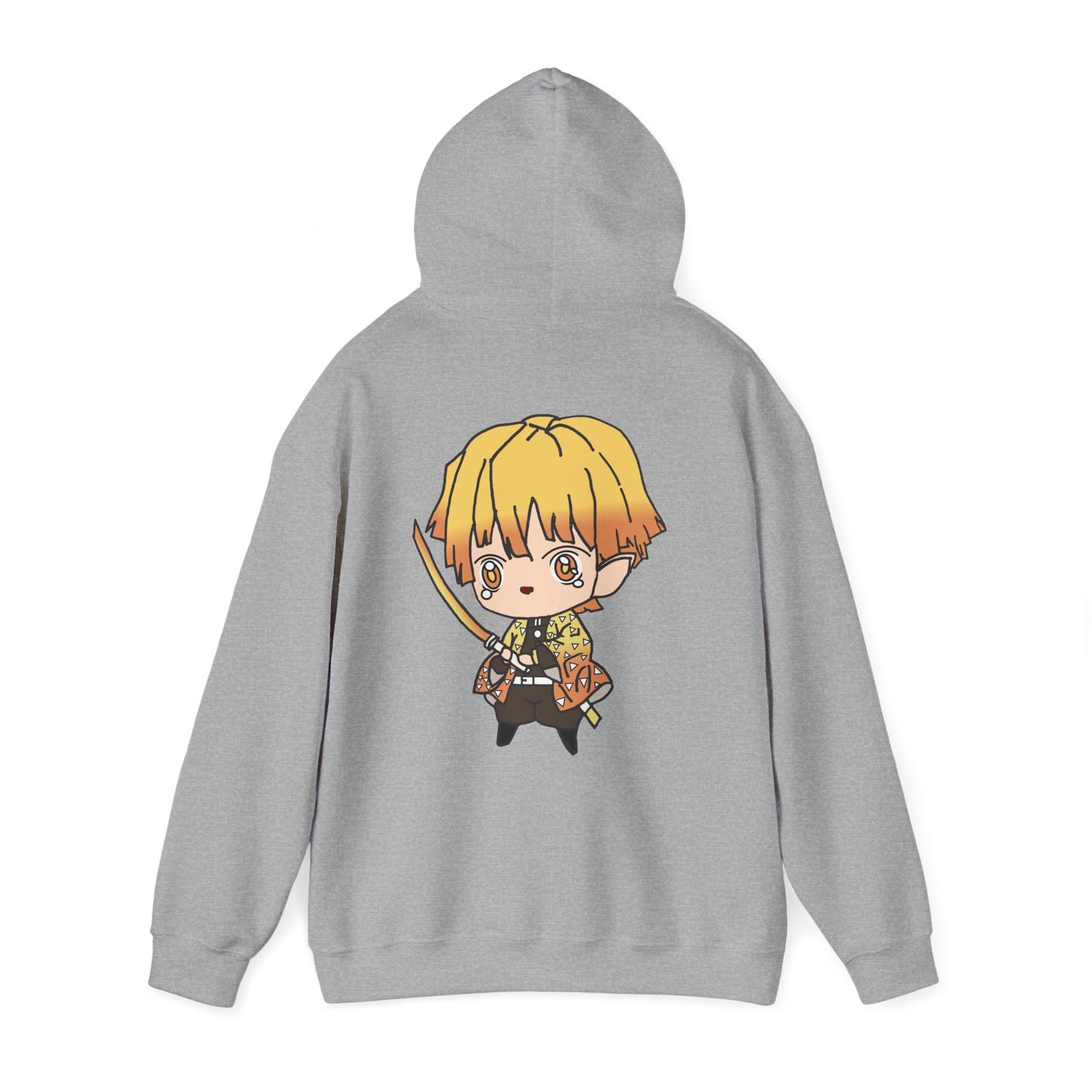 Demon Slayer Hoodie - Zenitsu Back And Front