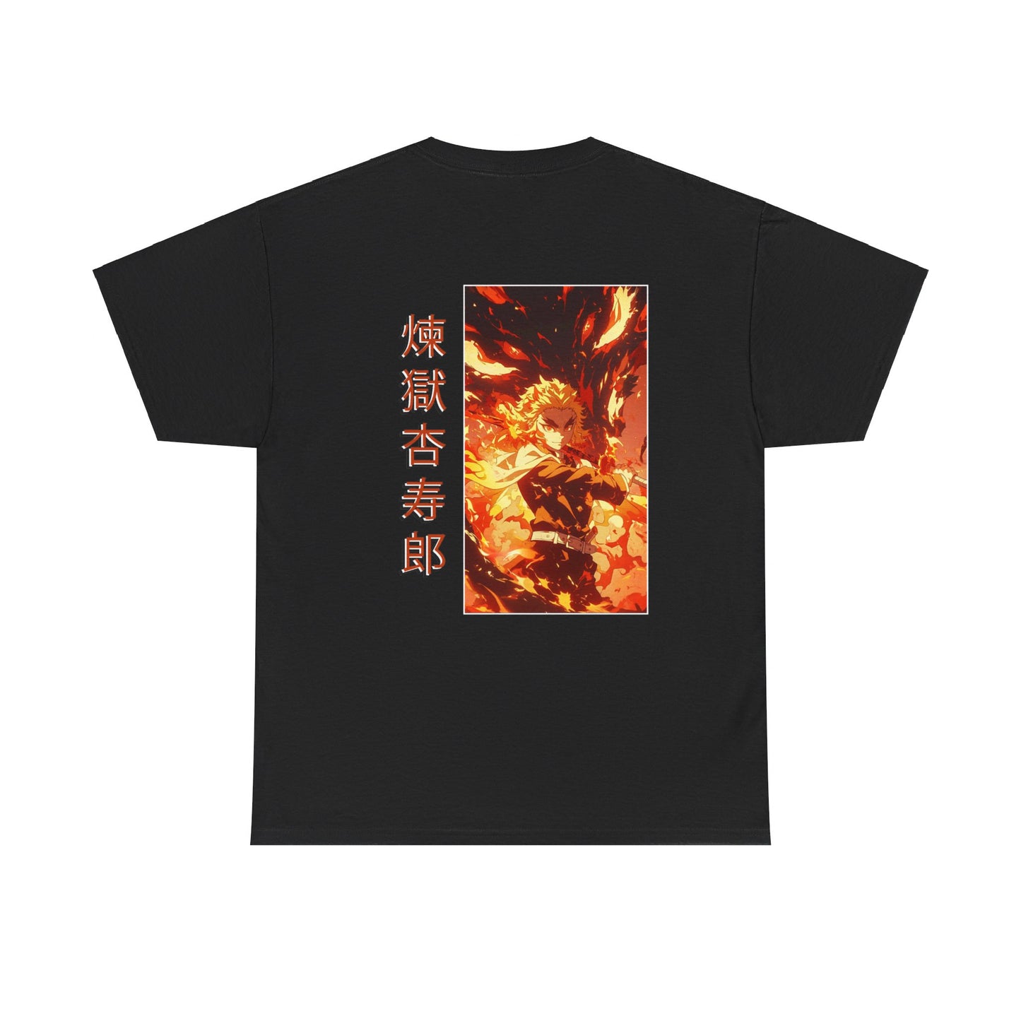 Demon Slayer T-Shirt - Rengoku Back and Front