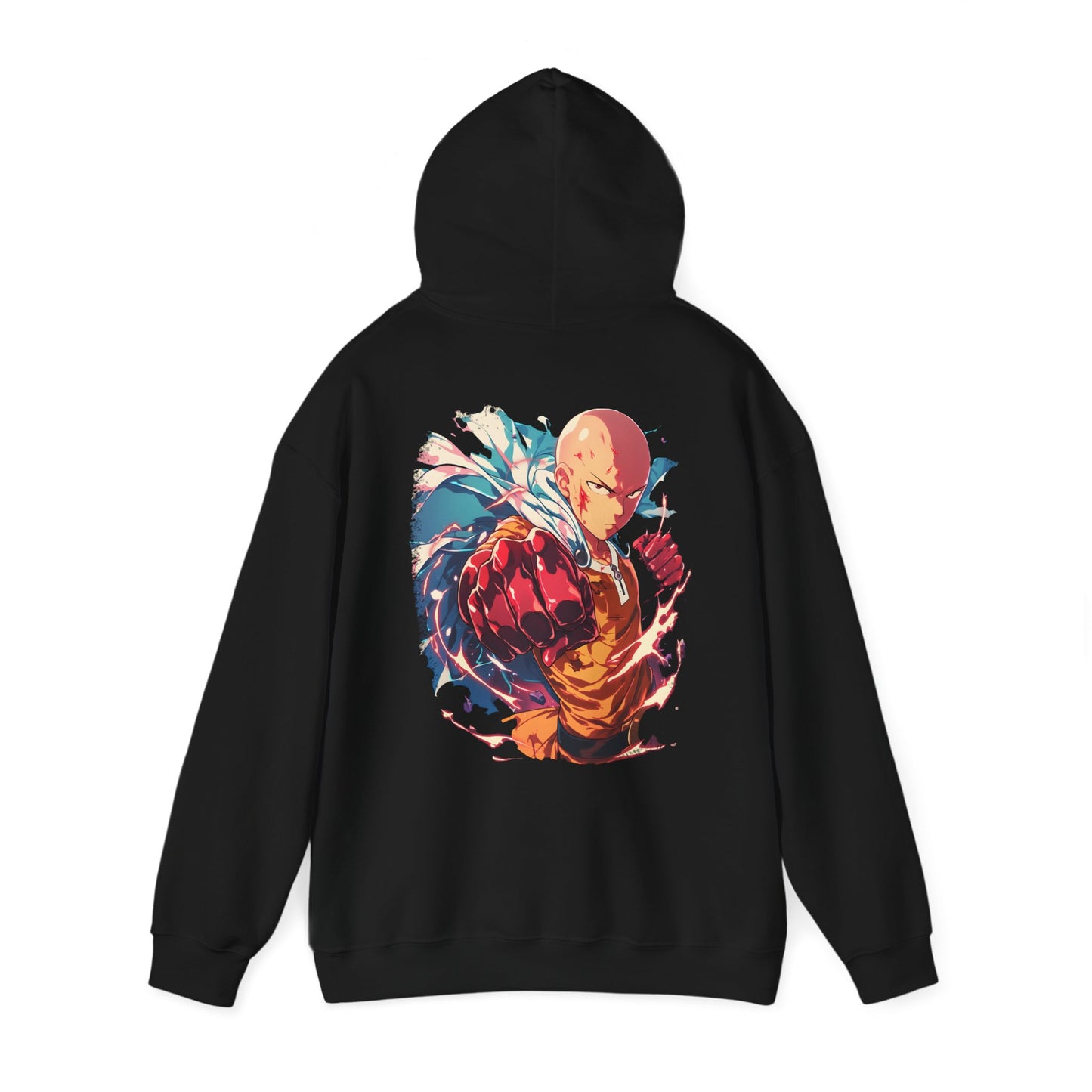 One Punch Man Hoodie - Saitama Back And Front