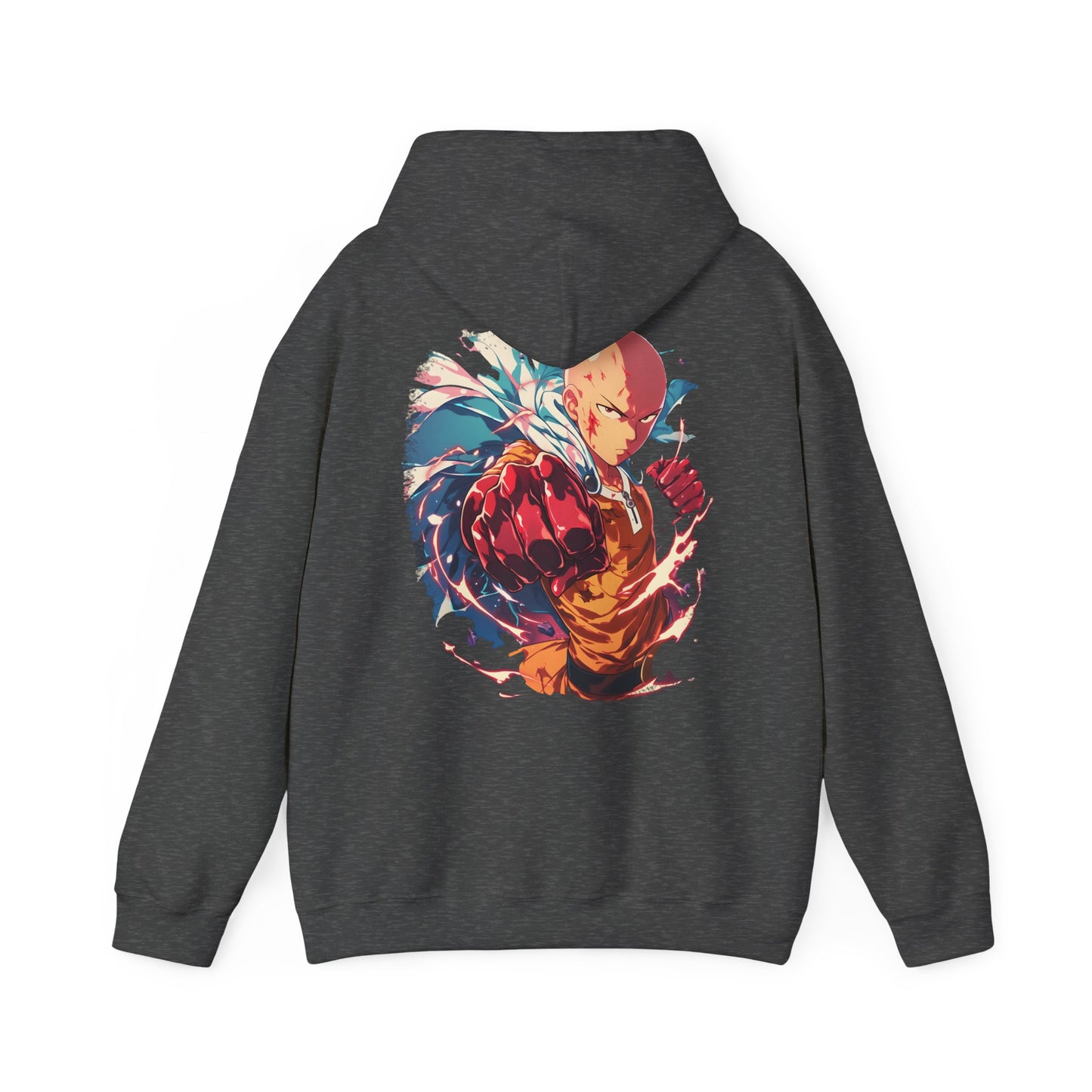 One Punch Man Hoodie - Saitama Back And Front