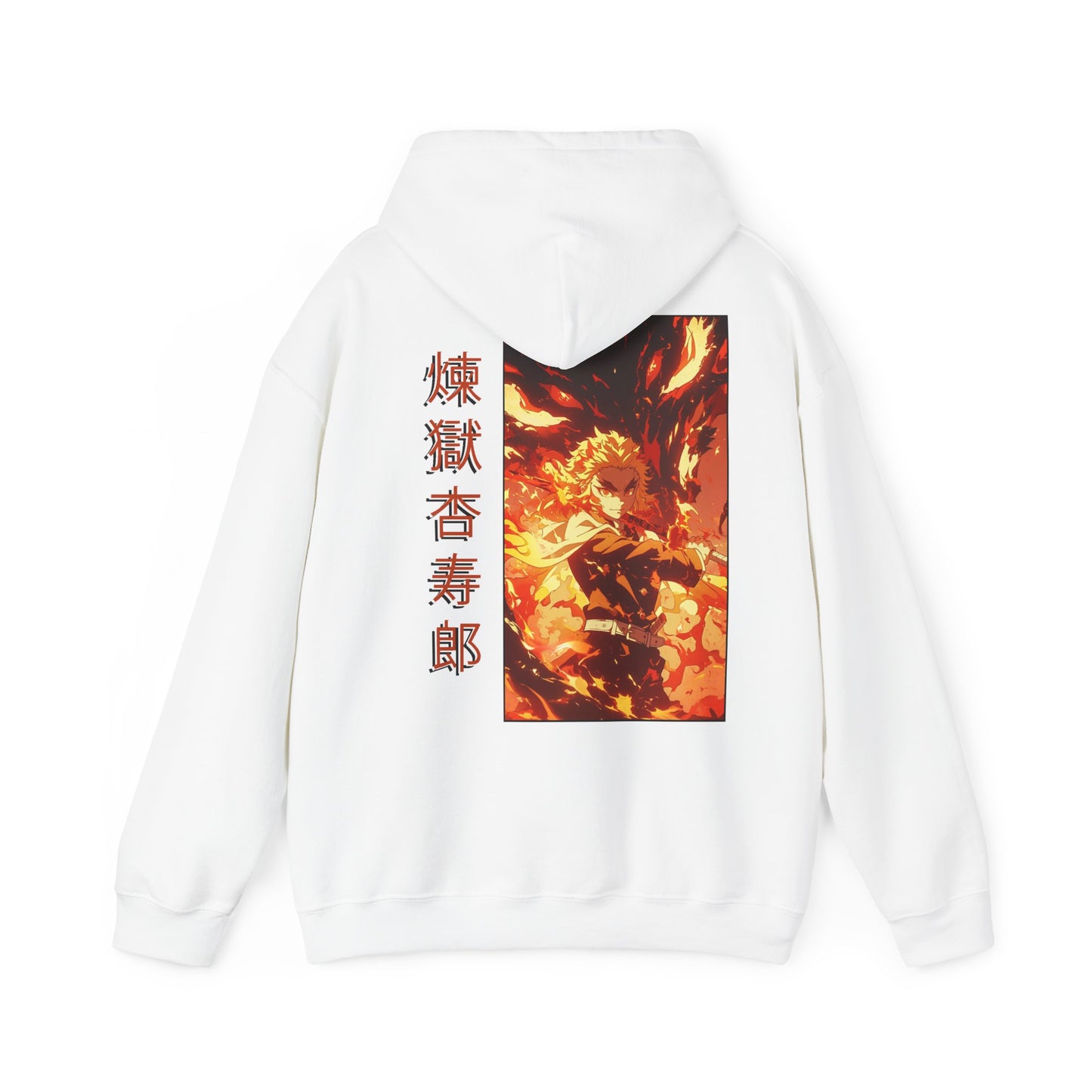 Demon Slayer Hoodie - Rengoku Back And Front