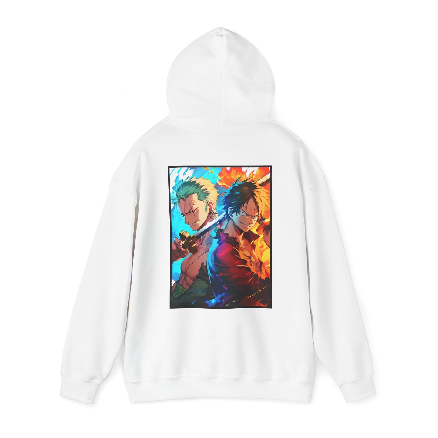 One Piece Hoodie - Zoro And Luffy Back And Front