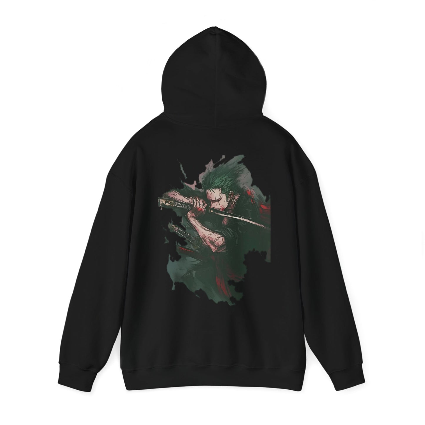 One Piece Hoodie - Zoro Back And Front