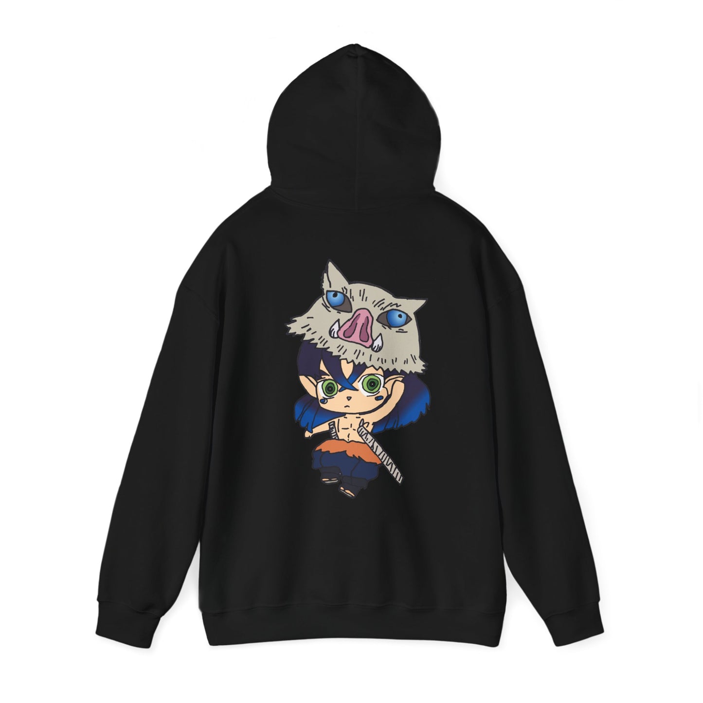 Demon Slayer Hoodie - Inosuke Back And Front