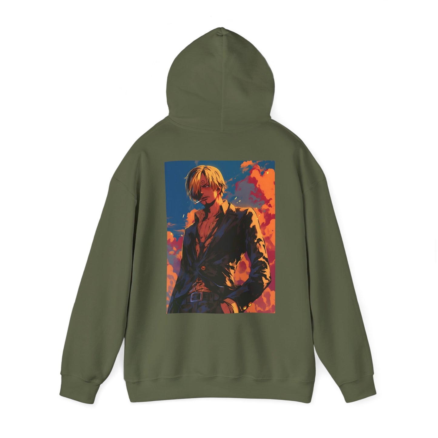 One Piece Hoodie - Sanji Back And Front