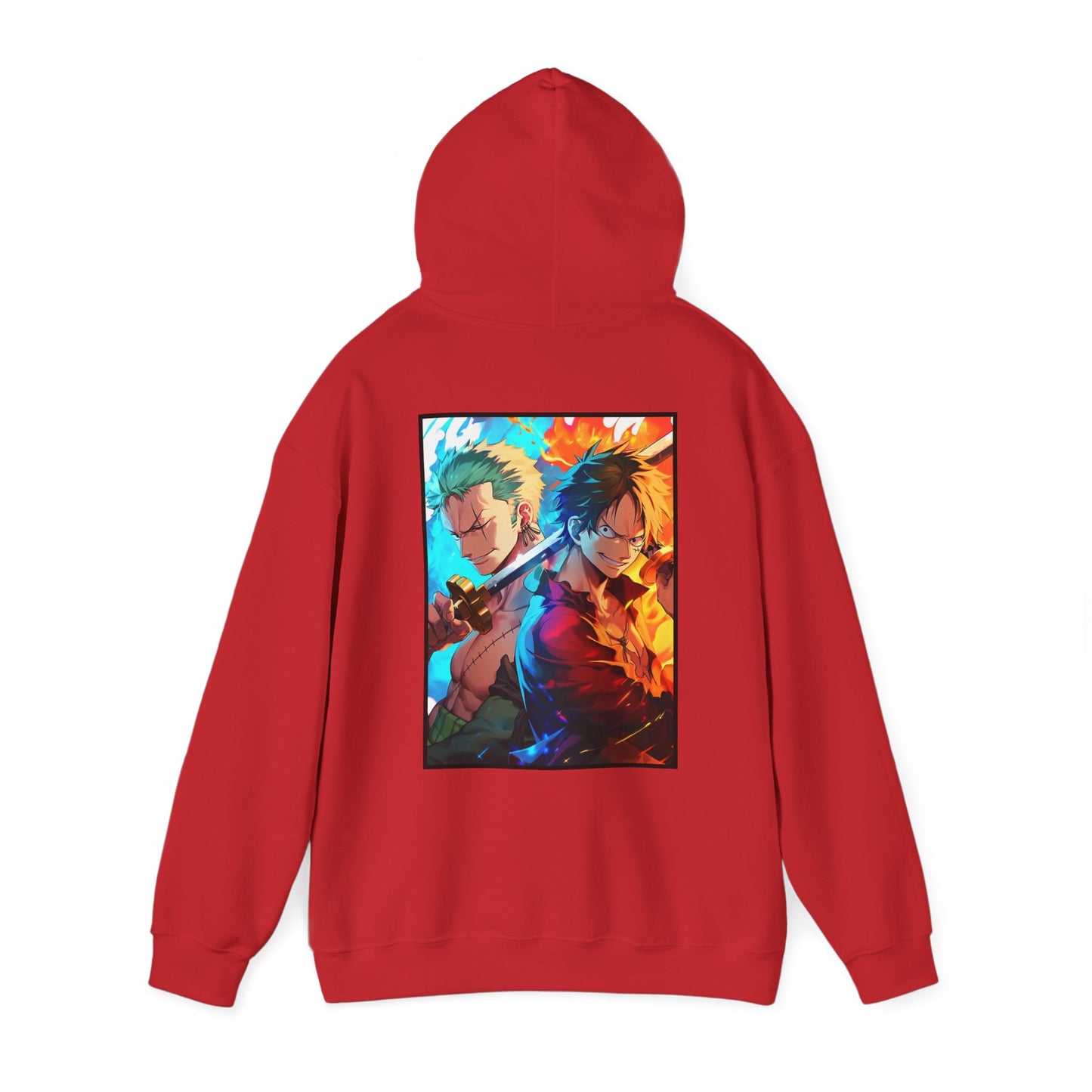 One Piece Hoodie - Zoro And Luffy Back And Front