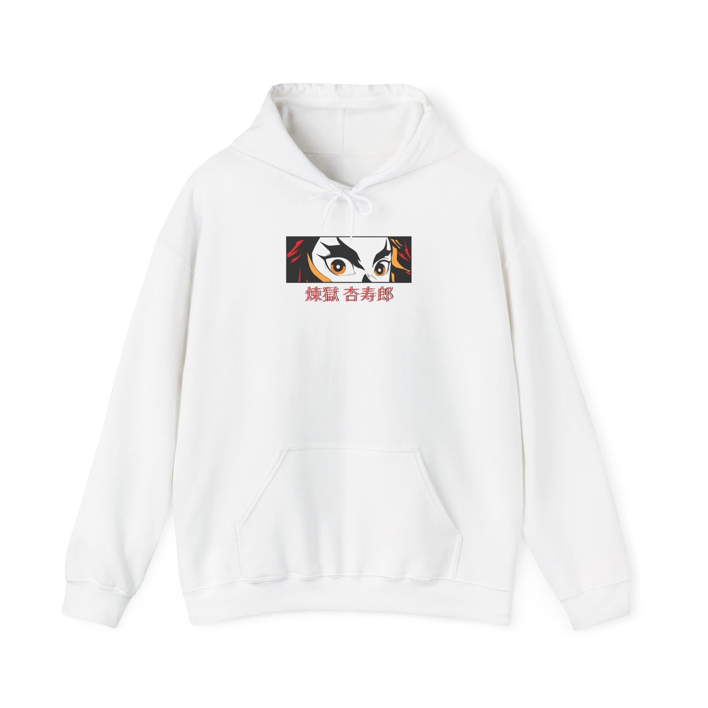 Demon Slayer Hoodie - Rengoku Kyojuro Back And Front