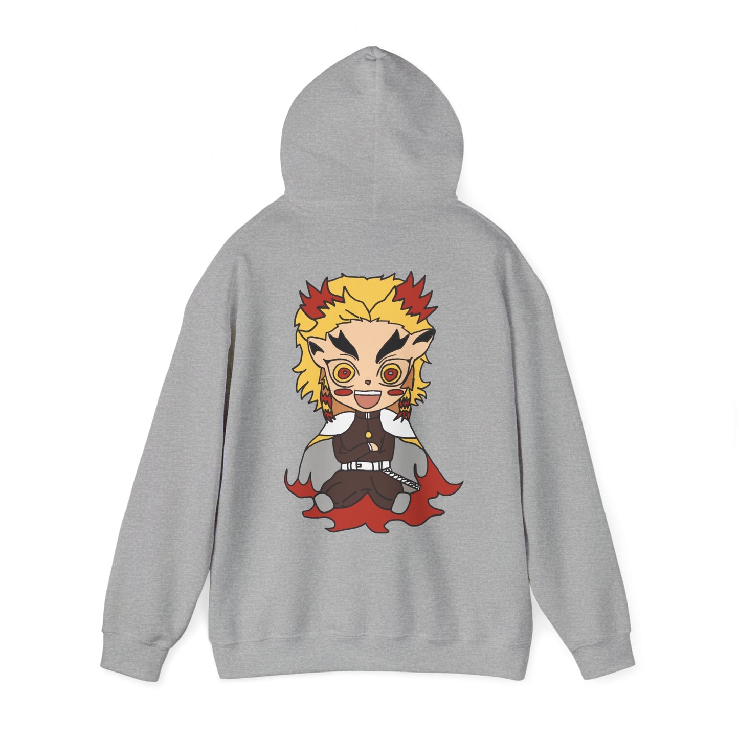 Demon Slayer Hoodie - Rengoku Back And Front