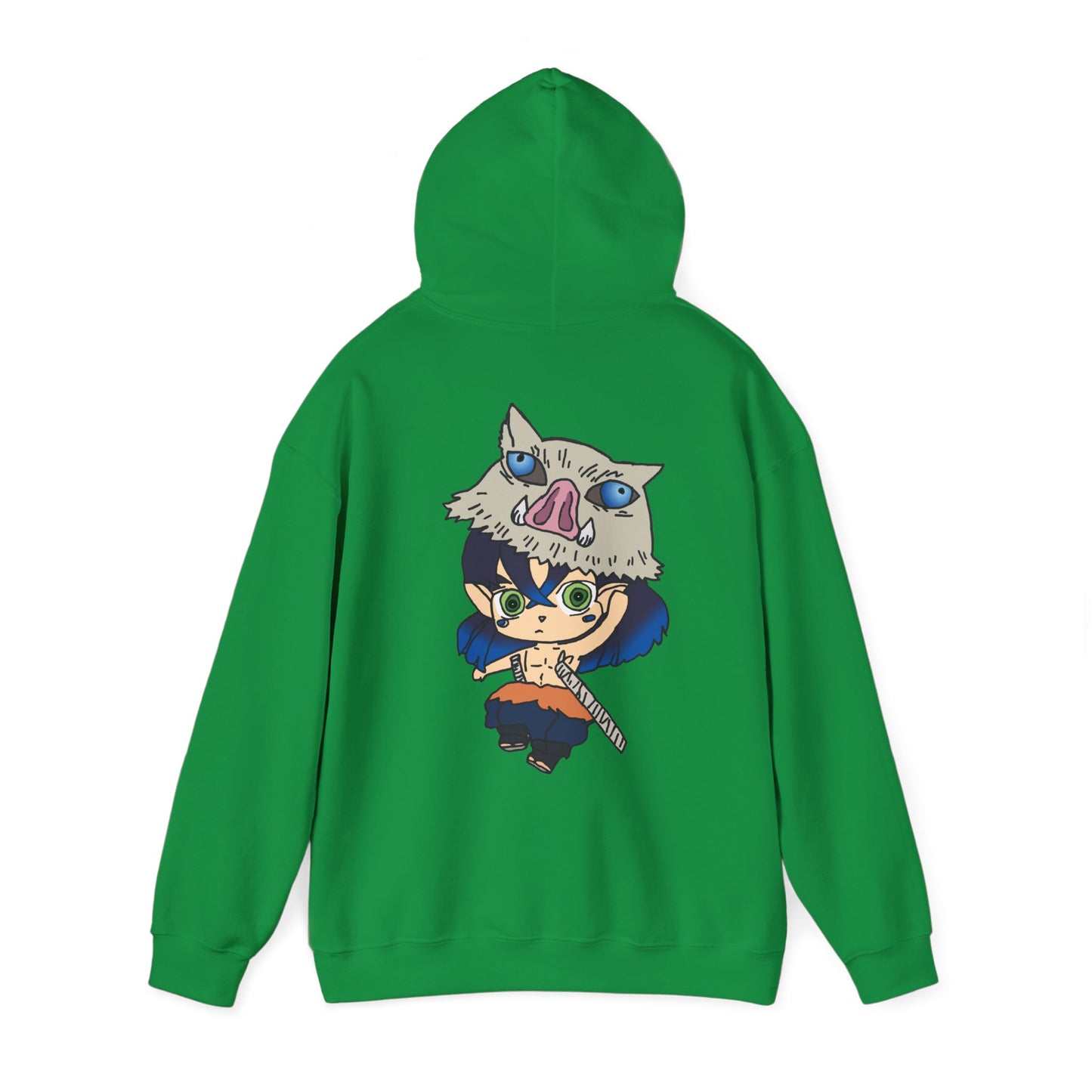 Demon Slayer Hoodie - Inosuke Back And Front