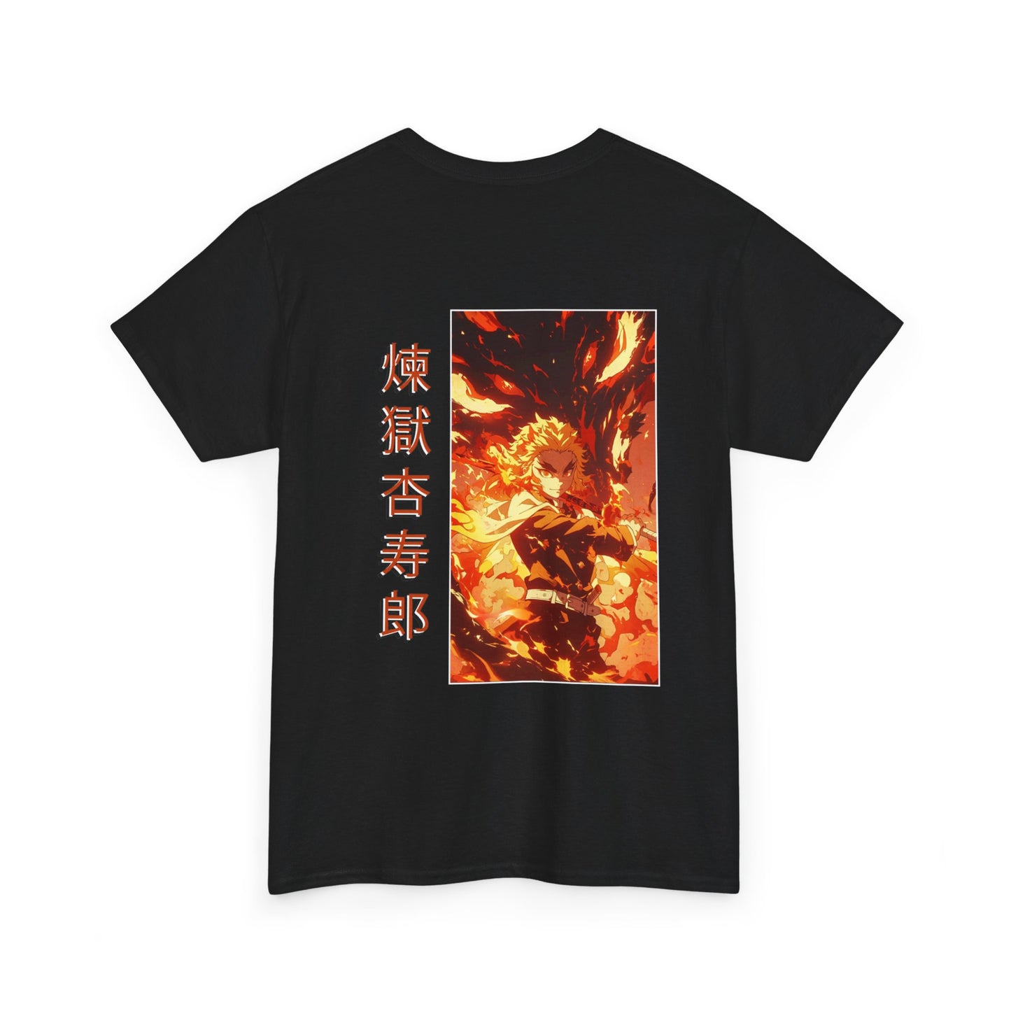 Demon Slayer T-Shirt - Rengoku Back and Front