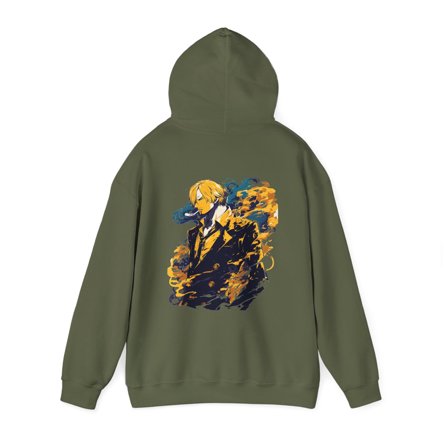 One Piece Hoodie - Sanji Back And Front