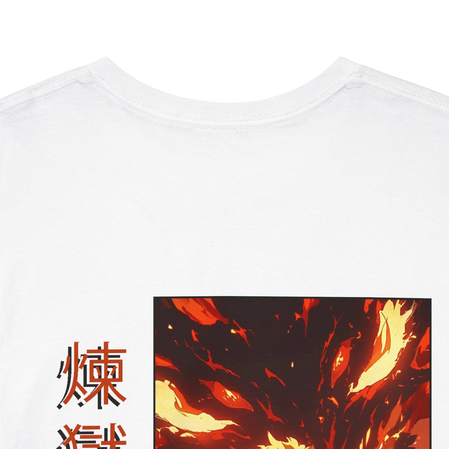 Demon Slayer T-Shirt - Rengoku Back and Front