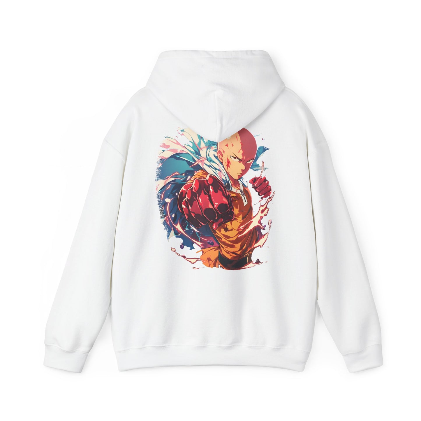 One Punch Man Hoodie - Saitama Back And Front