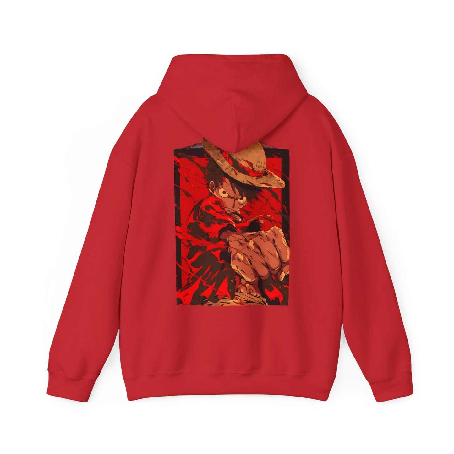 One Piece Hoodie - Luffy Back And Front