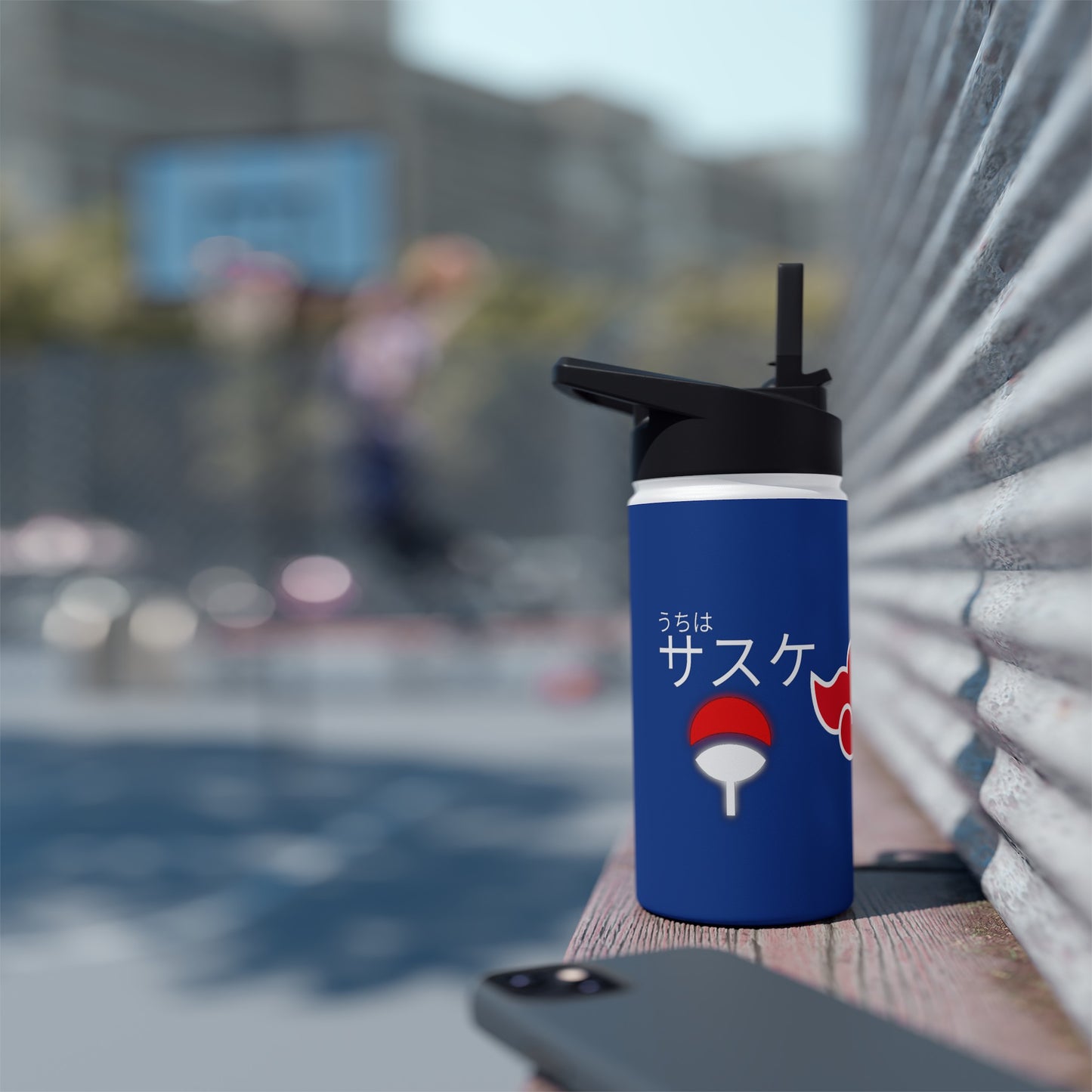 Stainless Steel Water Bottle, Standard Lid - Naruto + Logo