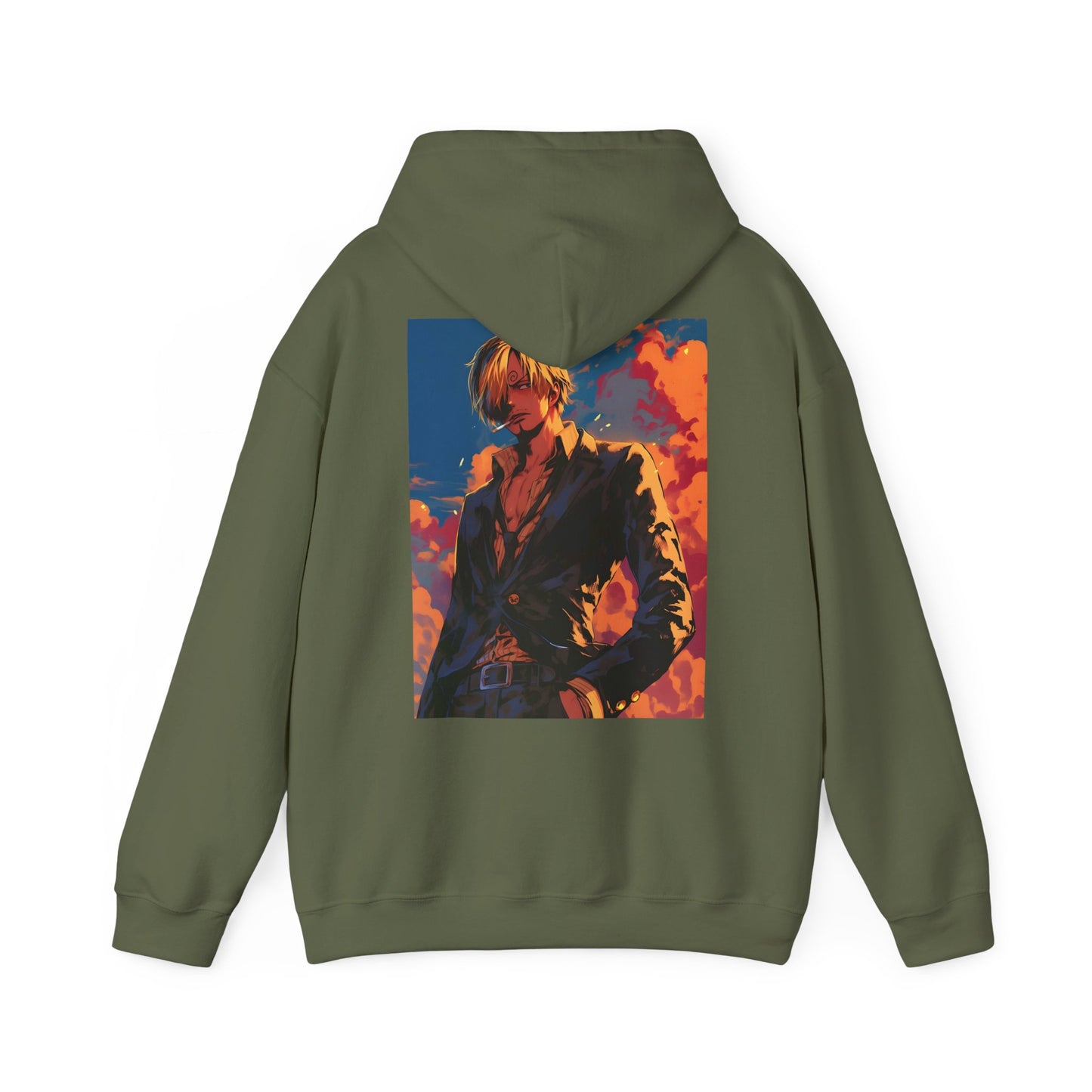 One Piece Hoodie - Sanji Back And Front