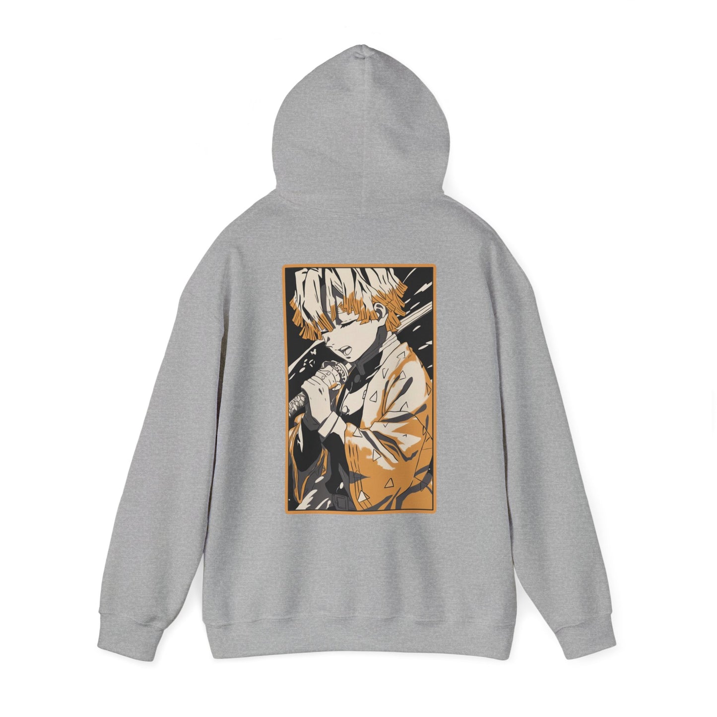 Demon Slayer Hoodie - Zenitsu Back And Front