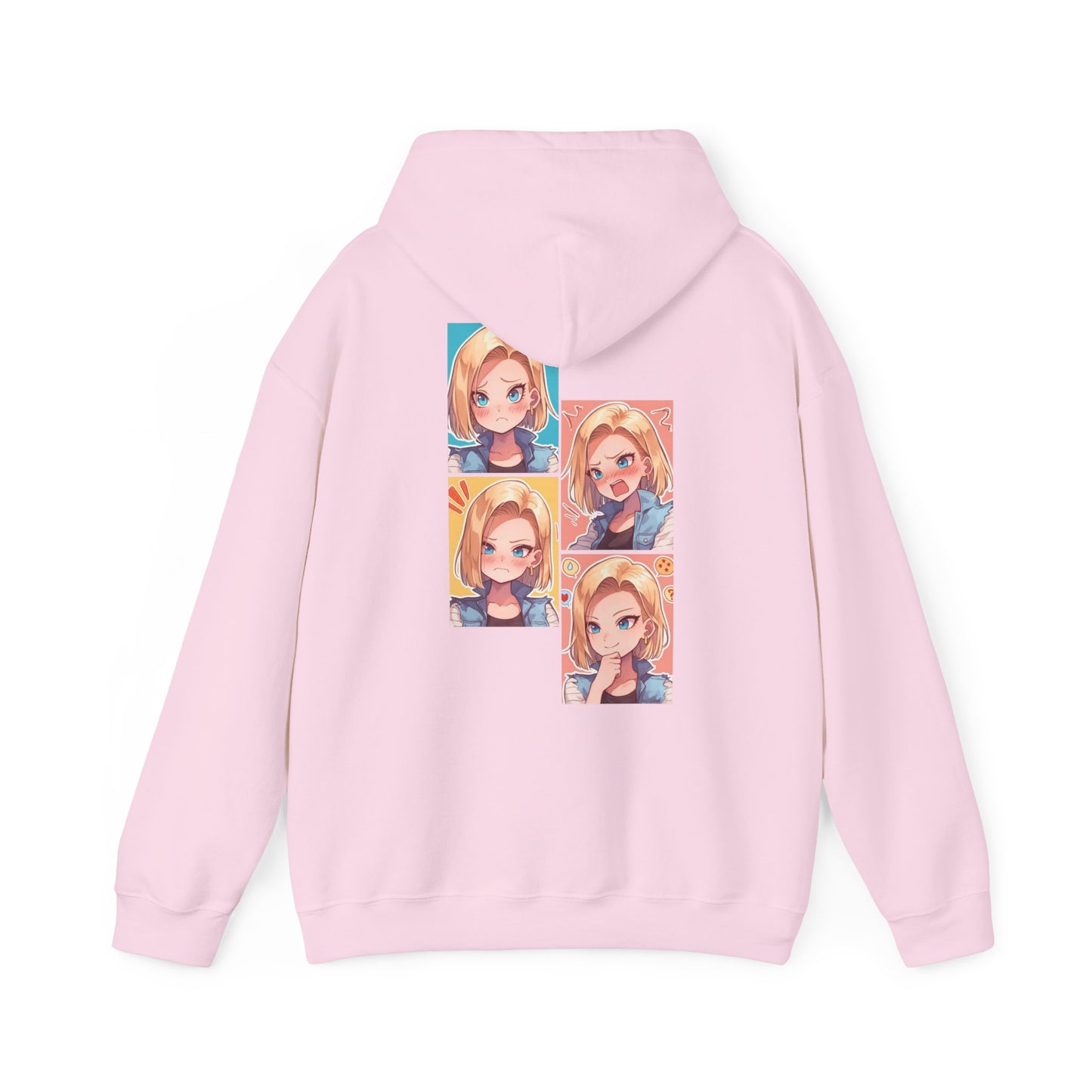 Dragon Ball Hoodie - C18 Back And Front