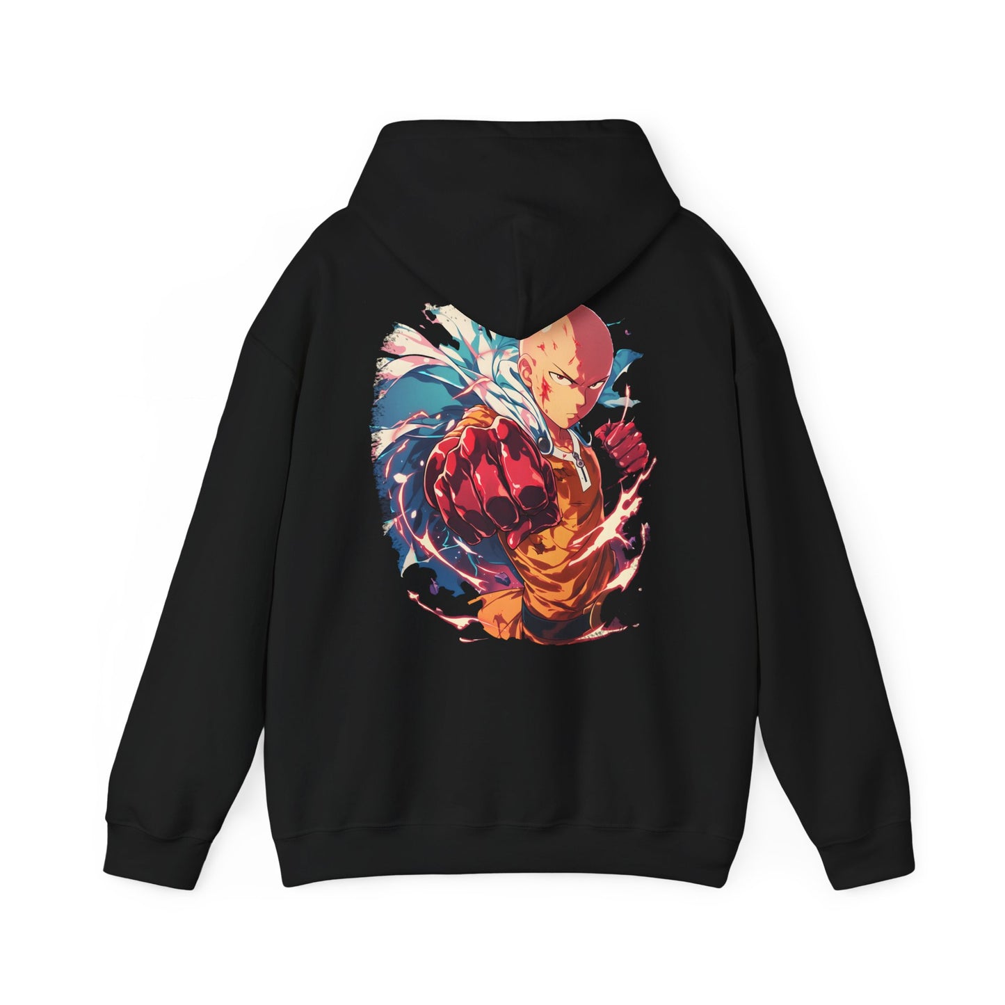 One Punch Man Hoodie - Saitama Back And Front