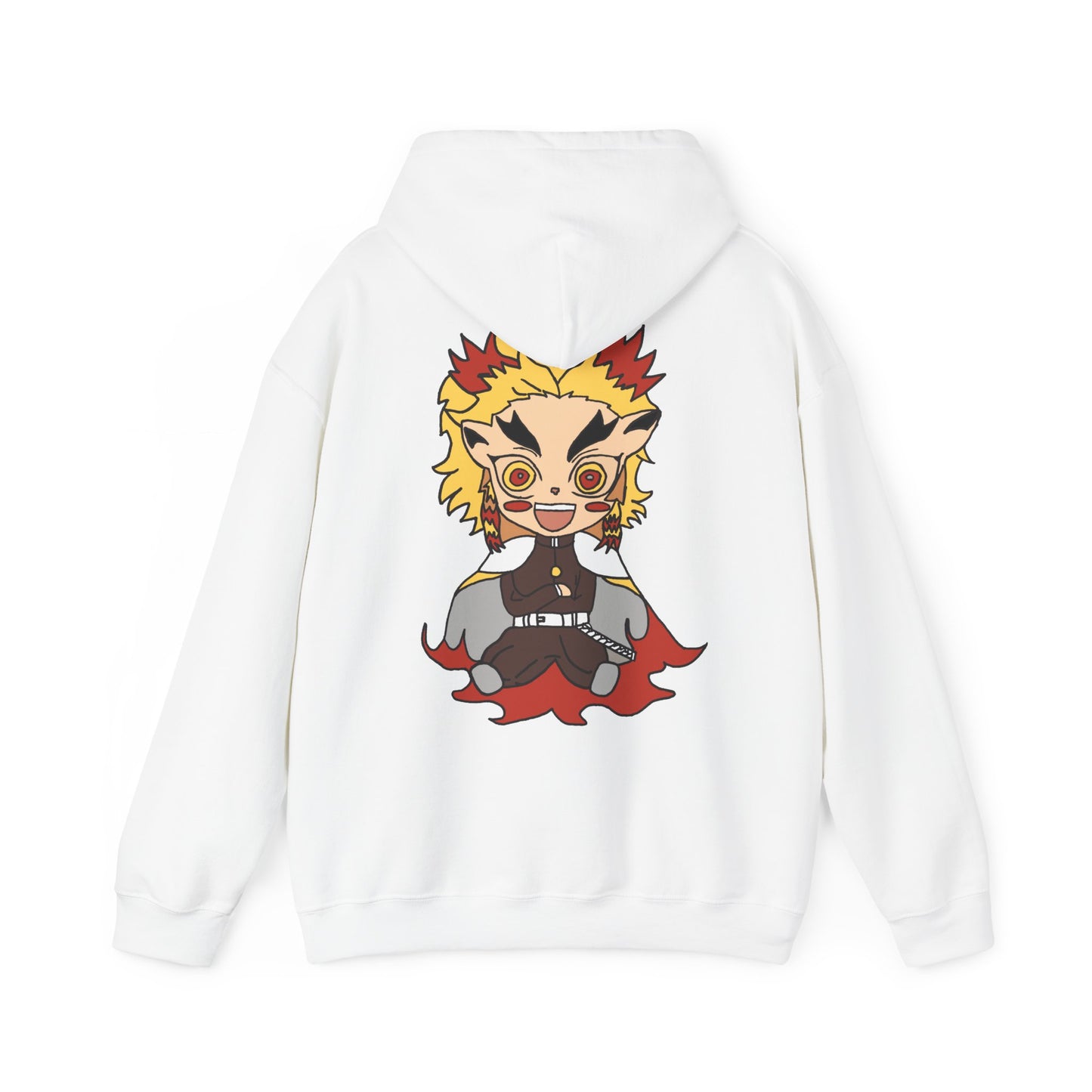 Demon Slayer Hoodie - Rengoku Back And Front